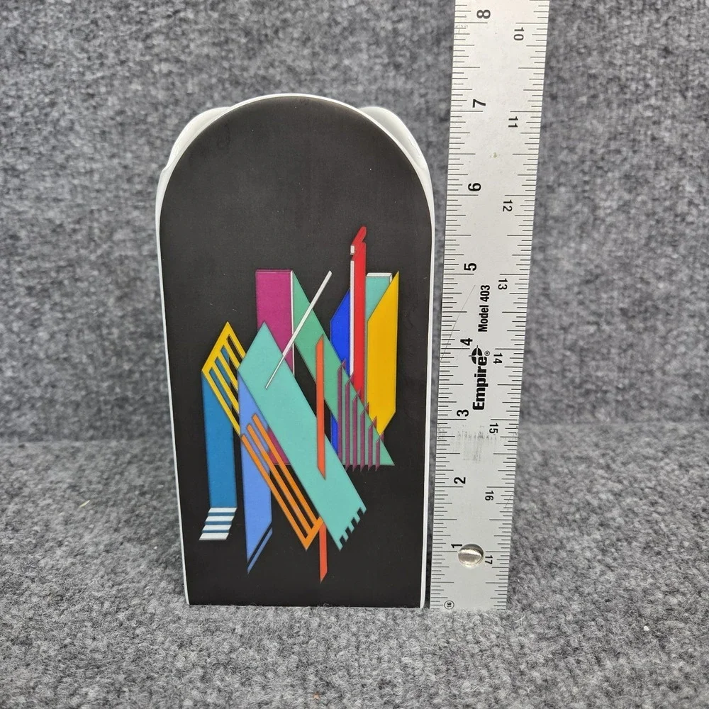 Rosenthal Vase Marcello Morandini Alphabet Black 1980 
